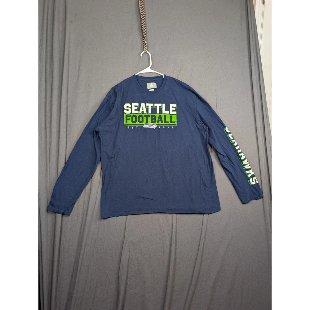 Seattle Seahawks Long Sleeve Shirt‎ Men's Size XLarge